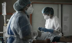 Aux urgences de l'hôpital Robert Boulin à Libourne, le 6 novembre 2020