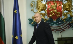 Le président bulgare après l'annonce de sa démission à Sofia en Bulgarie, le 19 janvier 2026