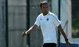 L'entraîneur de Bordeaux Gustavo Poyet, le 29 juin 2018 au centre d'entraînement du Haillan