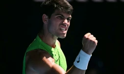 L'Espagnol Carlos Alcaraz lors de l'Open d'Australie, le 30 janvier 2026