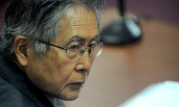L'ex-président péruvien Alberto Fujimori, le 30 septembre 2009 pendant son procès à Lima