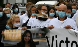 Marche blanche en mémoire de Victorine Dartois le 4 octobre 2020 à Villefontaine