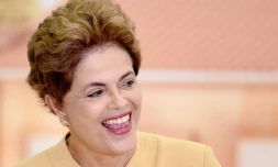La Présidente brésilienne Dilma Rousseff, le 29 avril 2016 à Brasili