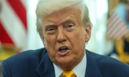 Le président américain Donald Trump dans le Bureau ovale de la Maison Blanche, le 7 mars 2025 à Washington