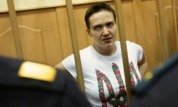La militaire ukrainienne Nadia Savtchenko le 7 novembre 2014 à Moscou