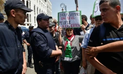 Une Algérienne manifeste contre le pouvoir, à Alger le 21 juin 2019
