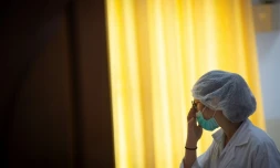 Une infirmière à l'hôpital de Chiang Rai dans le nord de la Thaïlande, le 10 juillet 2018