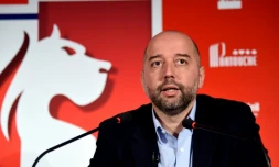 Le président de Lille Gérard Lopez, le 13 janvier 2017 à  Camphin-en-Pévèle