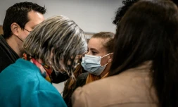 Valérie Bacot à son arrivée au Palais de justice de Chalon-sur-Saône, le 25 juin 2021