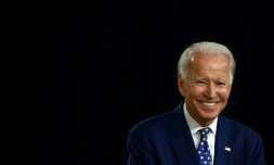 Joe Biden le 28 juillet 2020 lors d'un discours à Wilmington, dans le Delaware