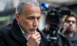 Tariq Ramadan à son arrivée au tribunal de Genève, le 16 mai 2023