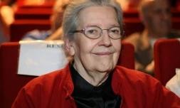 Josette Audin, le 21 juin 2007 à Paris, lors de la cérémonie de remise du prix Audin de mathématiques pour les cessions 2006 et 2007