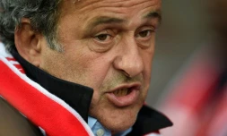 Michel Platini lors d'un match entre Nancy et Saint-Etienne, le 20 mai 2017 au stade Marcel Picot