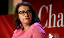 Cécile Duflot le 6 décembre 2018 lors d'une conférence à Paris