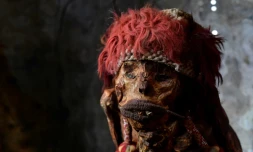 Un momie incas au parc zoologique Pairi Daiza, Ă Brugelette, en Wallonie (sud de la Belgique), le 13 juillet 2020