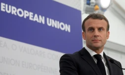 Emmanuel Macron Ă Sibiu (Roumanie), le 9 mai 2019