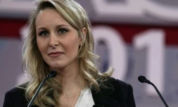 Marion Maréchal-Le Pen le 22 février 2018 lors d'une conférence de l'American Conservative Union aux Etats-Unis à National Harbor, Maryland.