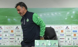Christophe Galtier, le 3 mai 2017 au centre d'entraînement de Saint-Etienne à L'Etrat