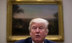 Donald Trump à la Maison Blanche, le 22 mars 2017 à Washington