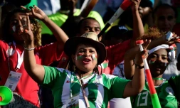 Une supportrice de Madagascar lors du match contre la RD Congo, le 7 juillet 2019 Ă Alexandrie