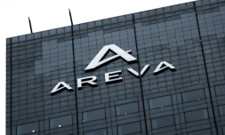 Logo d'Areva au siège social de la société située dans le quartier d'affaires de La Défense, près de Paris