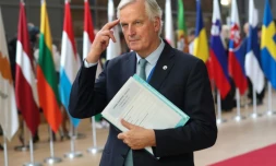 Le négociateur de l'UE sur le Brexit Michel Barnier, le 17 octobre 2019 à Bruxelles