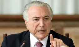 Le président brésilien Michel Temer à Brasilia, au Brésil, le 6 décembre 2018