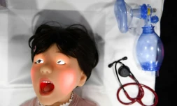 Le robot Pedia-Roid de l'entreprise japonaise tmsuk au salon de la tech de Las Vegas, le 5 janvier 2022