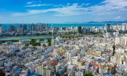 Le quartier résidentiel de Sanya, dans la province du Hainan dans le sud de la Chine, le 15 février 2023