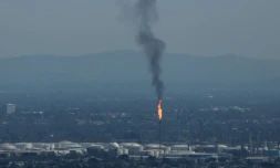 La raffinerie Marathon Petroleum Wilmington à Los Angeles (Californie), le 29 août 2025