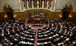 Le Sénat lors d'un débat sur l'état d'urgence le 20 novembre 2015 à Paris