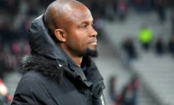 L'entraĂźneur du FC Sochaux Omar Daf durant un match de Coupe de France contre Lille, le 7 janvier 2019 Ă Villeneuve-d'Ascq