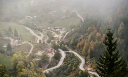 Vue du village de Boge, Ă l'ouest du Kosovo, le 4 octobre 2016