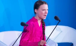 La jeune activiste Greta Thunberg s'adresse à l'ONU le 23 septembre 2019