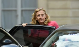 Nicole Belloubet le 18 juillet à la sortie de l'Elysée