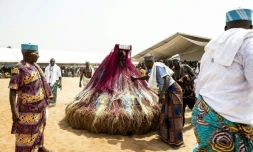 Des adeptes du vaudou rassemblés à Ouidah, dans le sud du Bénin, le 10 janvier 2023