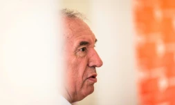 Le patron du MoDem François Bayrou, le 8 septembre 2026 à Saint-Cyr-au-Mont-d'Or, près de Lyon
