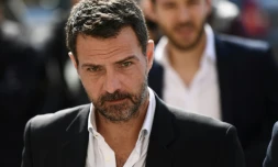 Jérôme Kerviel à la sortie du palais de justice, le 23 septembre 2016 à Versailles