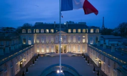 Vue du palais de l'Elysée à Paris, le 12 mars 2019