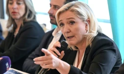 Marine Le Pen à Agde (Hérault) le 9 juin 2022