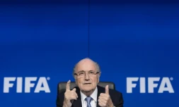 Joseph Blatter, le 20 juillet 2015 au siège de la Fifa à Zurich