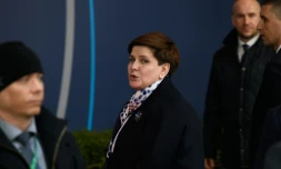 La Première ministre Beata Szydlole 17 mars 2016 à Bruxelles