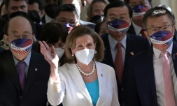 Nancy Pelosi, présidente de la Chambre des représentants des États-Unis, à Taipei, le 3 août 2022