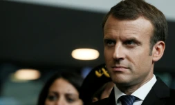 Le président de la République Emmanuel Macron à Orsay près de Paris le 25 octobre 2017