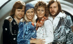 Le groupe suédois Abba lors du Concours de l'Eurovision, le 9 février 1974