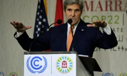 Le secrétaire d'Etat américain John Kerry à Marrakech, le 16 novembre 2016