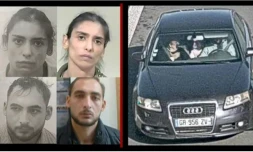 Image non datée publiée le 22 octobre 2024 par la police fédérale belge montrant les parents du petit Santiago, qu'ils avaient enlevé à l'hôpital en Seine-Saint-Denis la veille, et de leur voiture 