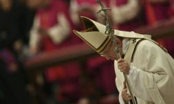 Le pape François lors de sa traditionnelle homélie de Noël, le 24 décembre 2016 au Vatican