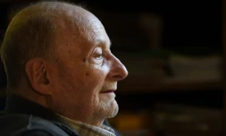 Michel Vinaver, le 13 octobre 2015 à Paris