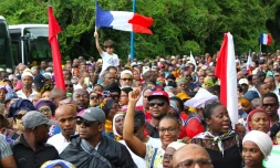 Manifestation contre l'insécurité et le manque de développememnt de l'île, le 7 mars 2018 à Mayotte